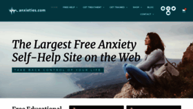 What Anxieties.com website looked like in 2021 (2 years ago)