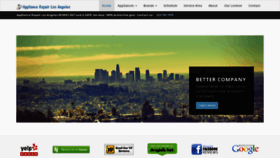 What Appliancerepairlosangeles.com website looked like in 2021 (2 years ago)