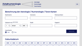 What Astronumerologie.de website looked like in 2021 (2 years ago)