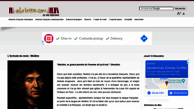 What Alalettre.com website looked like in 2021 (2 years ago)