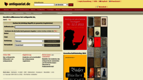 What Antiquariat.de website looked like in 2021 (2 years ago)