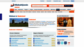 What Allebedrijvenin.nl website looked like in 2021 (2 years ago)
