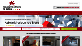 What Administrateurs-de-biens.fr website looked like in 2021 (2 years ago)