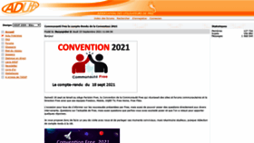 What Aduf.org website looked like in 2021 (3 years ago)
