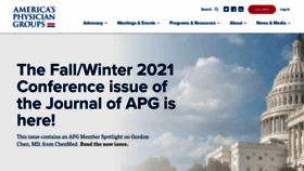 What Apg.org website looked like in 2021 (2 years ago)