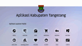 What App.tangerangkab.go.id website looked like in 2021 (2 years ago)
