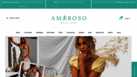What Amaroso.com.au website looked like in 2021 (2 years ago)