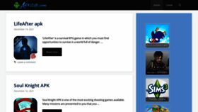 What Apklub.com website looked like in 2021 (2 years ago)