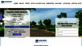 What Adarsh-parkheights.com website looked like in 2021 (2 years ago)