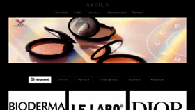 What Artica.is website looked like in 2021 (2 years ago)