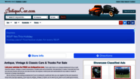 What Antiquecar.com website looked like in 2021 (2 years ago)