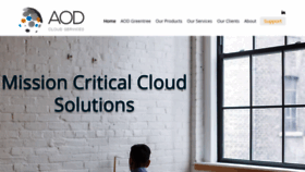 What Aod-cloud.com website looked like in 2021 (2 years ago)