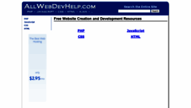 What Allwebdevhelp.com website looked like in 2021 (2 years ago)