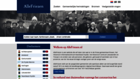 What Allefriezen.nl website looked like in 2021 (2 years ago)