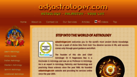 What Askastrologer.com website looked like in 2021 (2 years ago)