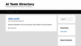 What Aitoolsdirectory.com website looked like in 2022 (4 years ago)