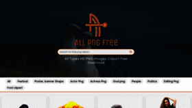 What Allpngfree.com website looked like in 2022 (2 years ago)