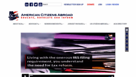 What Americansabroad.org website looked like in 2022 (2 years ago)