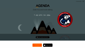 What Agenda.com website looked like in 2022 (2 years ago)