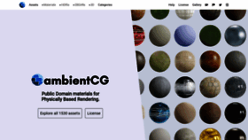 What Ambientcg.com website looked like in 2022 (2 years ago)
