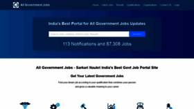 What Allgovernmentjobs.in website looked like in 2022 (3 years ago)