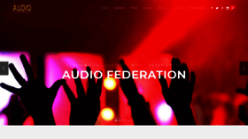 What Audiofederation.com website looked like in 2022 (2 years ago)