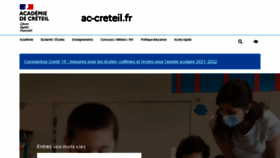 What Ac-creteil.fr website looked like in 2022 (2 years ago)