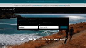 What Airnewzealand.co.nz website looked like in 2022 (3 years ago)