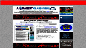 What Aquarist-classifieds.co.uk website looked like in 2022 (2 years ago)