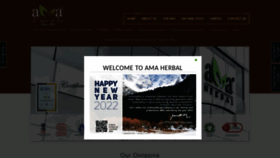 What Amaherbal.com website looked like in 2022 (2 years ago)