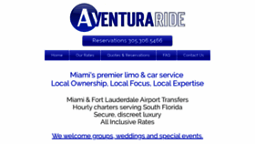 What Aventuraride.com website looked like in 2022 (2 years ago)