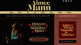 What Aimeemann.com website looked like in 2022 (2 years ago)