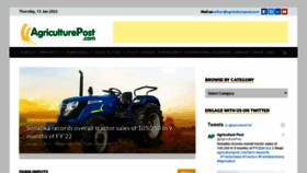 What Agriculturepost.in website looked like in 2022 (2 years ago)