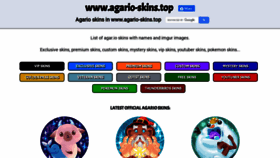 What Agario-skins.top website looked like in 2022 (2 years ago)