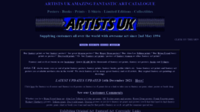 What Artistsuk.co.uk website looked like in 2022 (2 years ago)