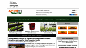 What Agritechtomorrow.com website looked like in 2022 (2 years ago)