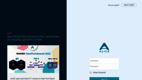What Aliceapp.com website looked like in 2022 (2 years ago)