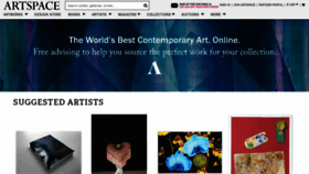 What Artspace.com website looked like in 2022 (2 years ago)