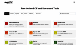 What Avepdf.com website looked like in 2022 (2 years ago)