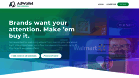 What Adwallet.com website looked like in 2022 (2 years ago)