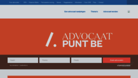 What Advocaat.be website looked like in 2022 (4 years ago)