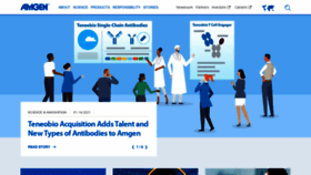What Amgen.com website looked like in 2022 (2 years ago)