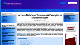 What Access-templates.com website looked like in 2022 (2 years ago)