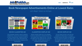 What Ads2publish.com website looked like in 2022 (2 years ago)