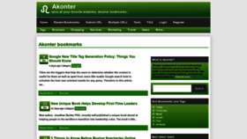 What Akonter.com website looked like in 2022 (2 years ago)