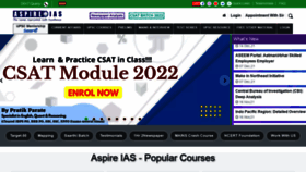 What Aspireias.com website looked like in 2022 (2 years ago)