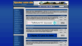 What Ajoutezvotresite.com website looked like in 2022 (2 years ago)