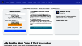 What A2zwordfinder.com website looked like in 2022 (2 years ago)