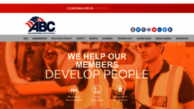 What Abc.org website looked like in 2022 (3 years ago)