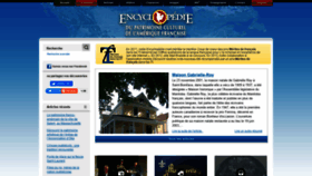 What Ameriquefrancaise.org website looked like in 2022 (2 years ago)